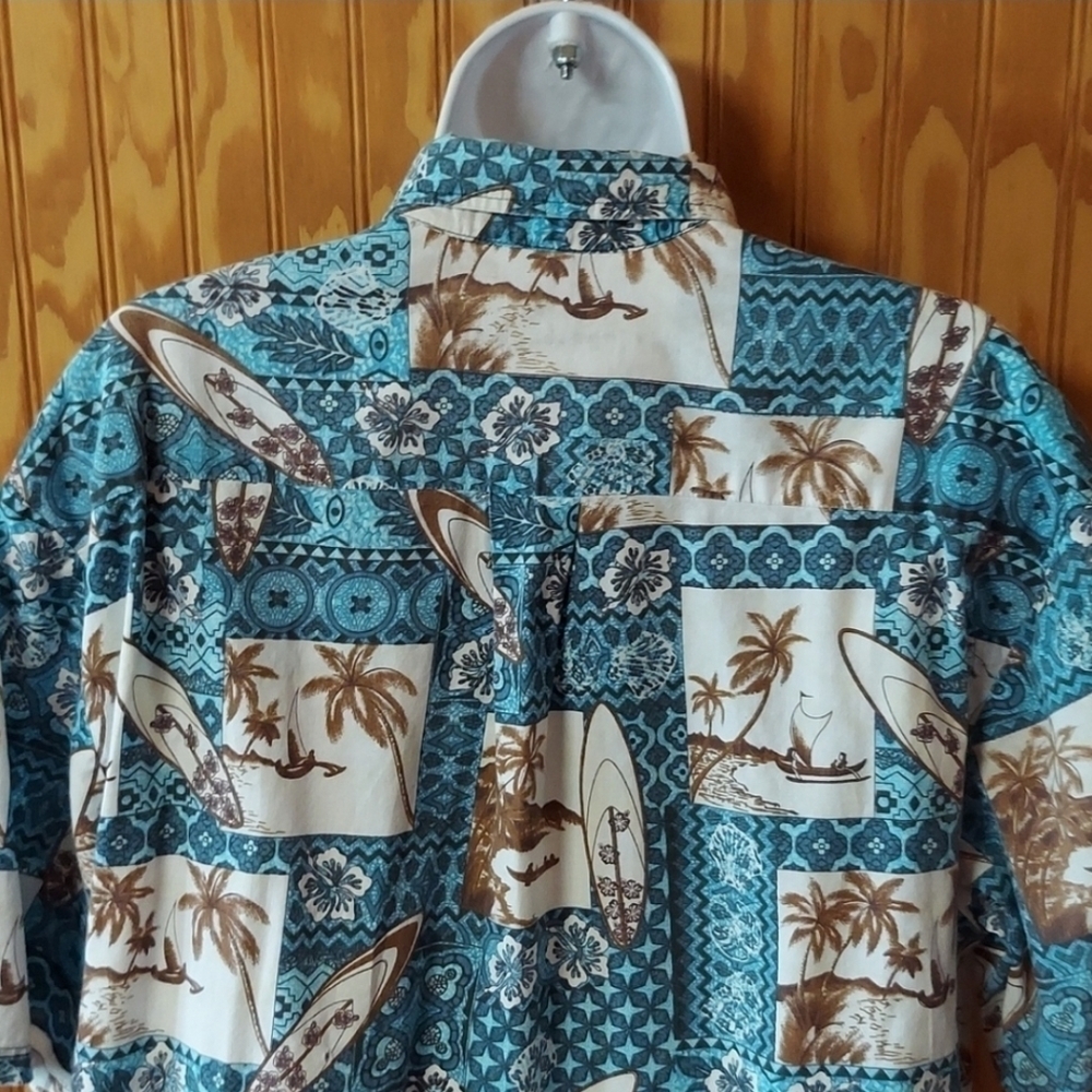 Island Blue button down - Picture 4 of 5
